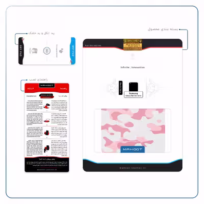 برچسب پوششی ماهوت مدل Army-Pink مناسب برای تبلت سامسونگ Galaxy Tab 3 8.0 2013 T315