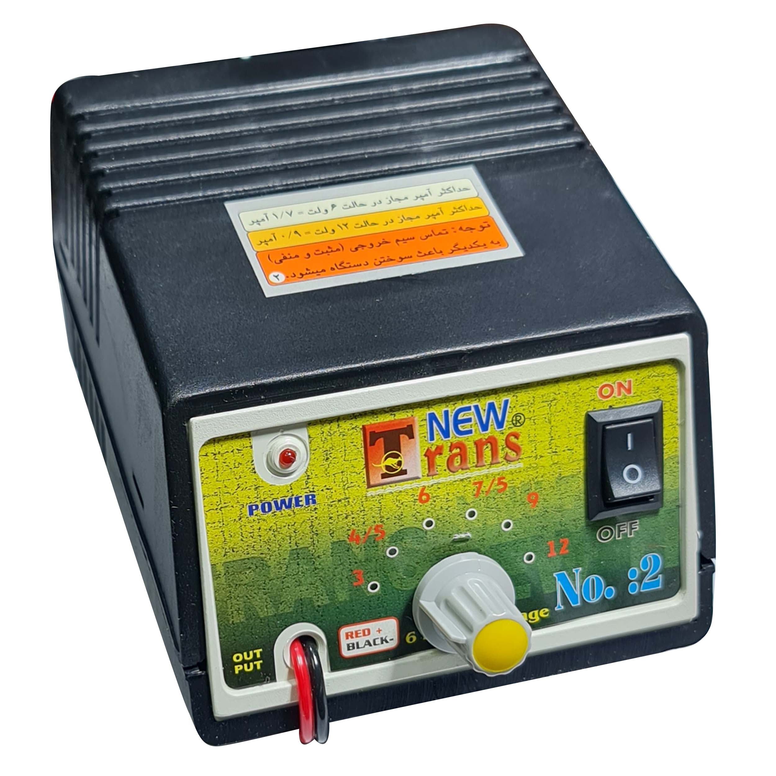 آداپتور 12 ولت 06 آمپر نیو ترانس مدل ولتاژ متغیر 10w-2