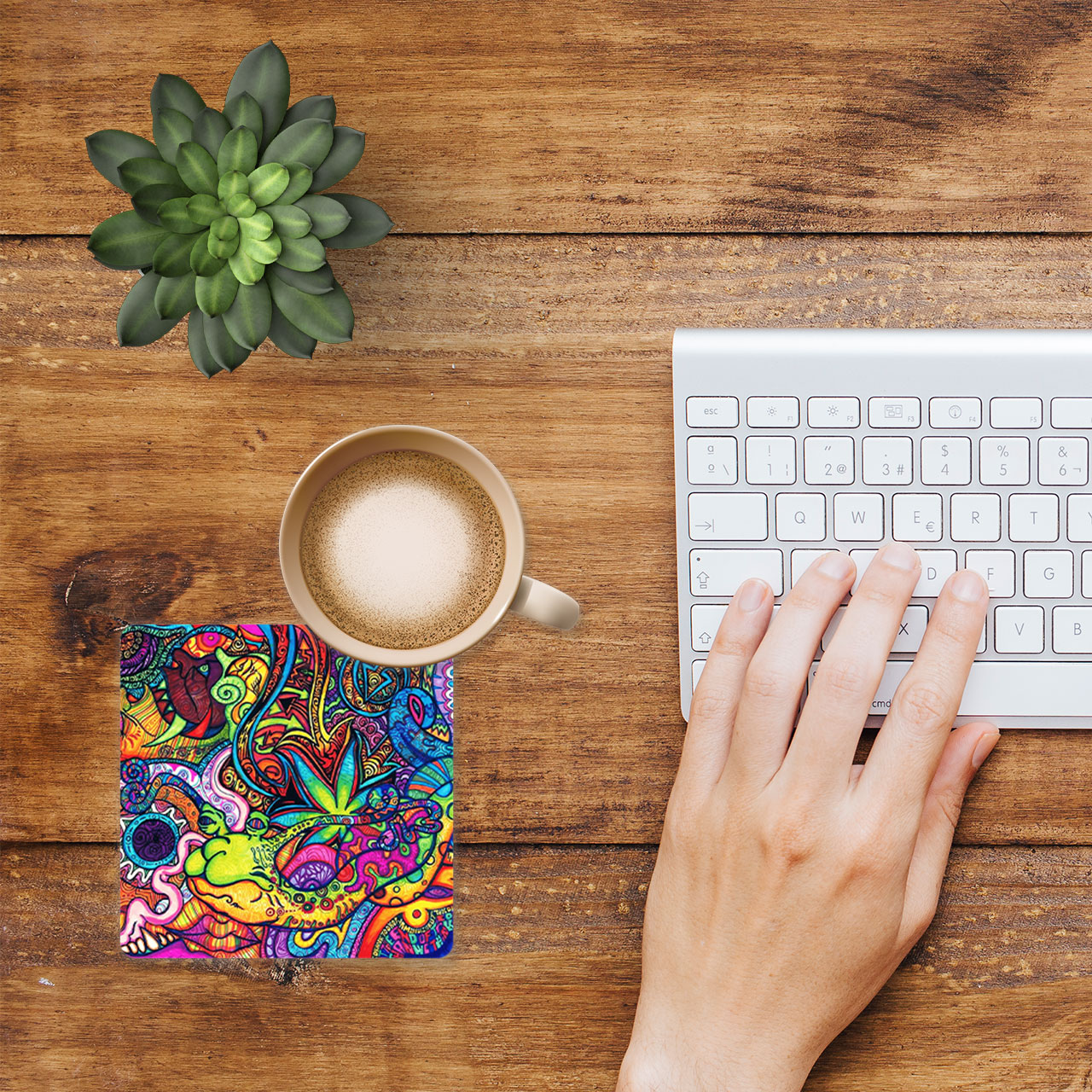 زیر لیوانی طرح نقاشی مدل MC1019