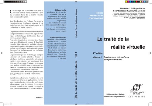 خرید و دانلود نسخه کامل کتاب Le traité de la réalité virtuelle, volume 1 : Fondements et interfaces comportementales