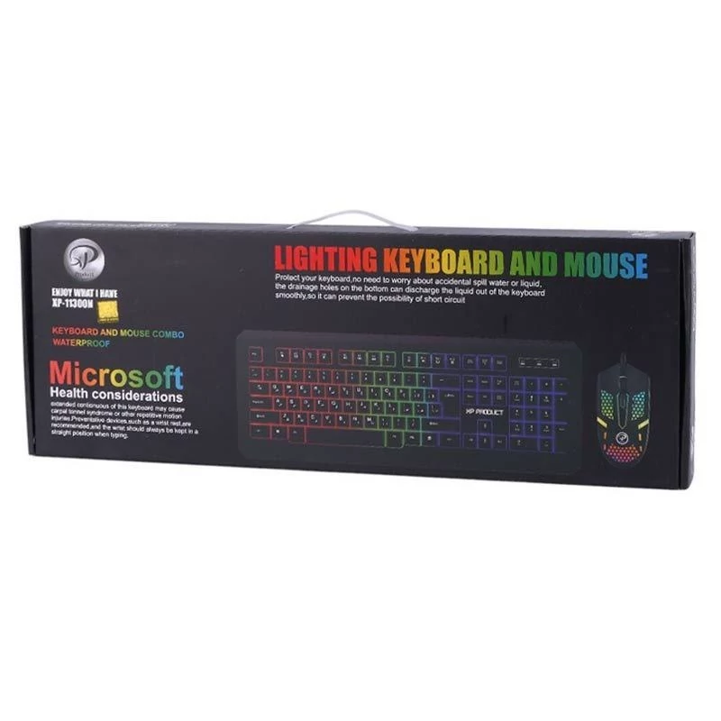 کیبورد و موس سیم دار گیمینگ XP مدل 11300