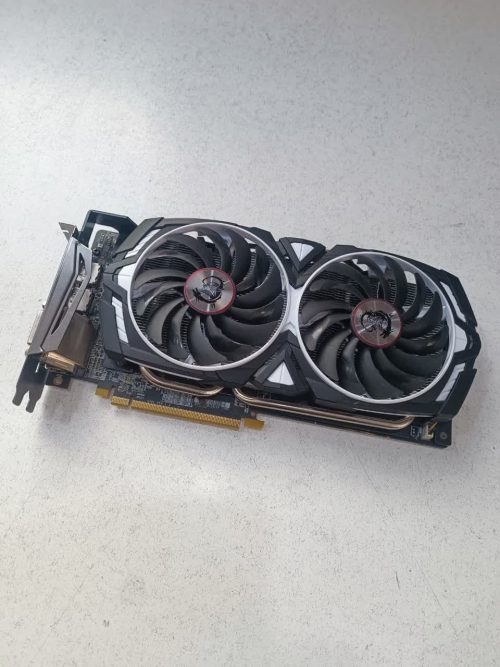 کارت گرافیک rx580 msi armor 8g (خراب)