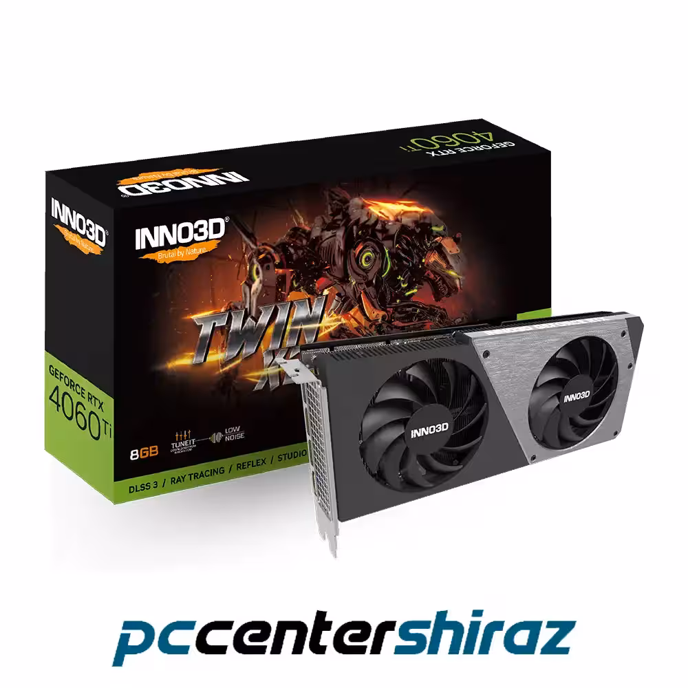 کارت گرافیک اینوتیریدی مدل INNO3D GEFORCE RTX 4060 TI 8GB TWIN X2