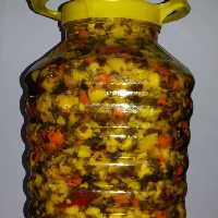 ترشی مخلوط خانگی تازه و معطر 10 کیلویی       وزن های مختلف