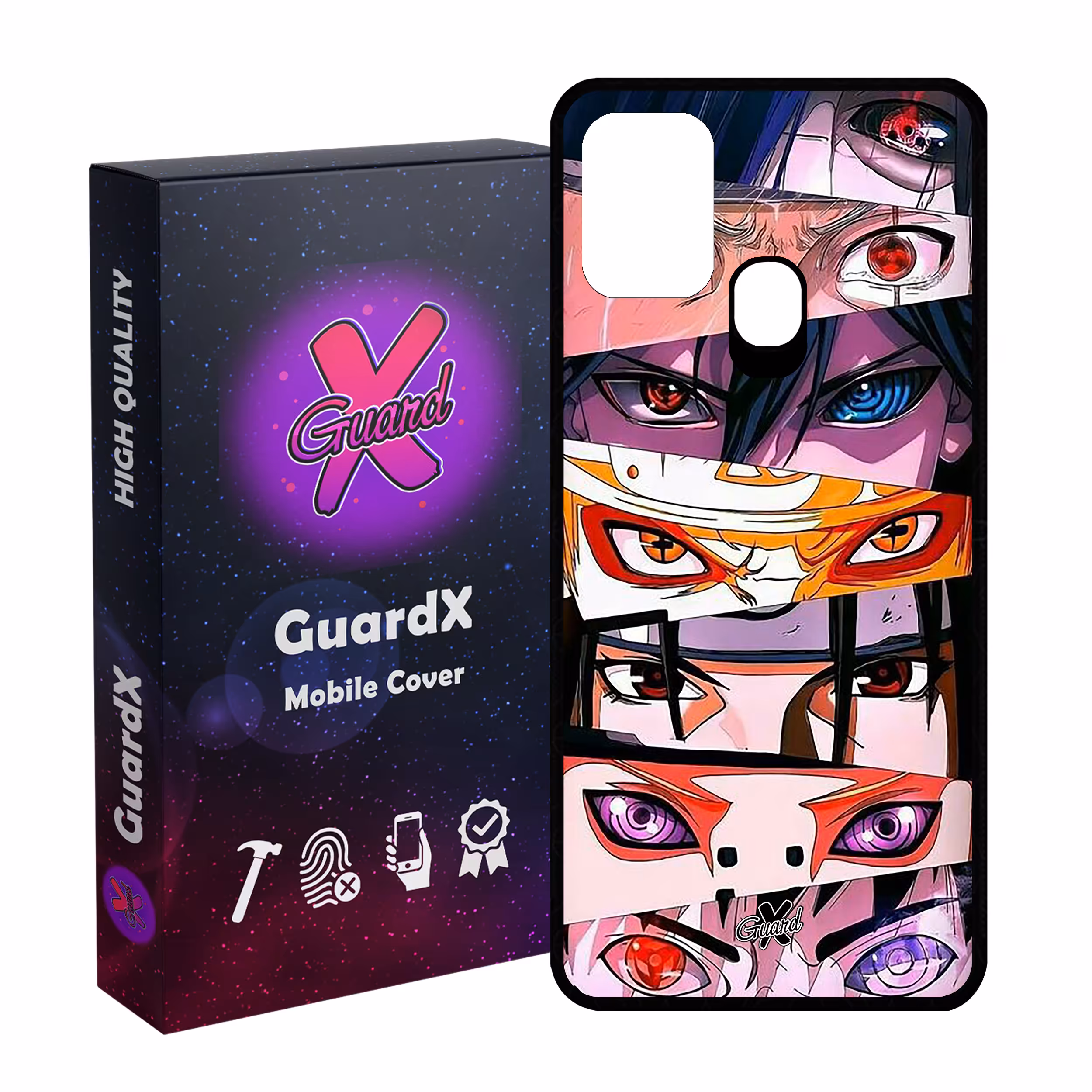 کاور گارد ایکس طرح ناروتو انیمه مدل Glass10547 مناسب برای گوشی موبایل سامسونگ Galaxy M31 / M31 Prime / F41