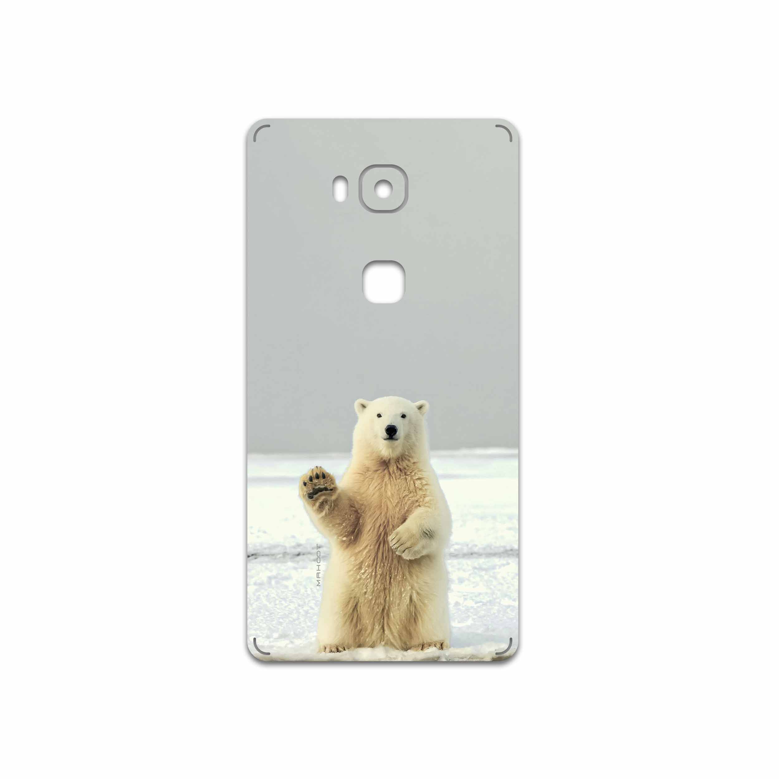 برچسب پوششی ماهوت مدل Polar bear مناسب برای گوشی موبایل آنر 5X
