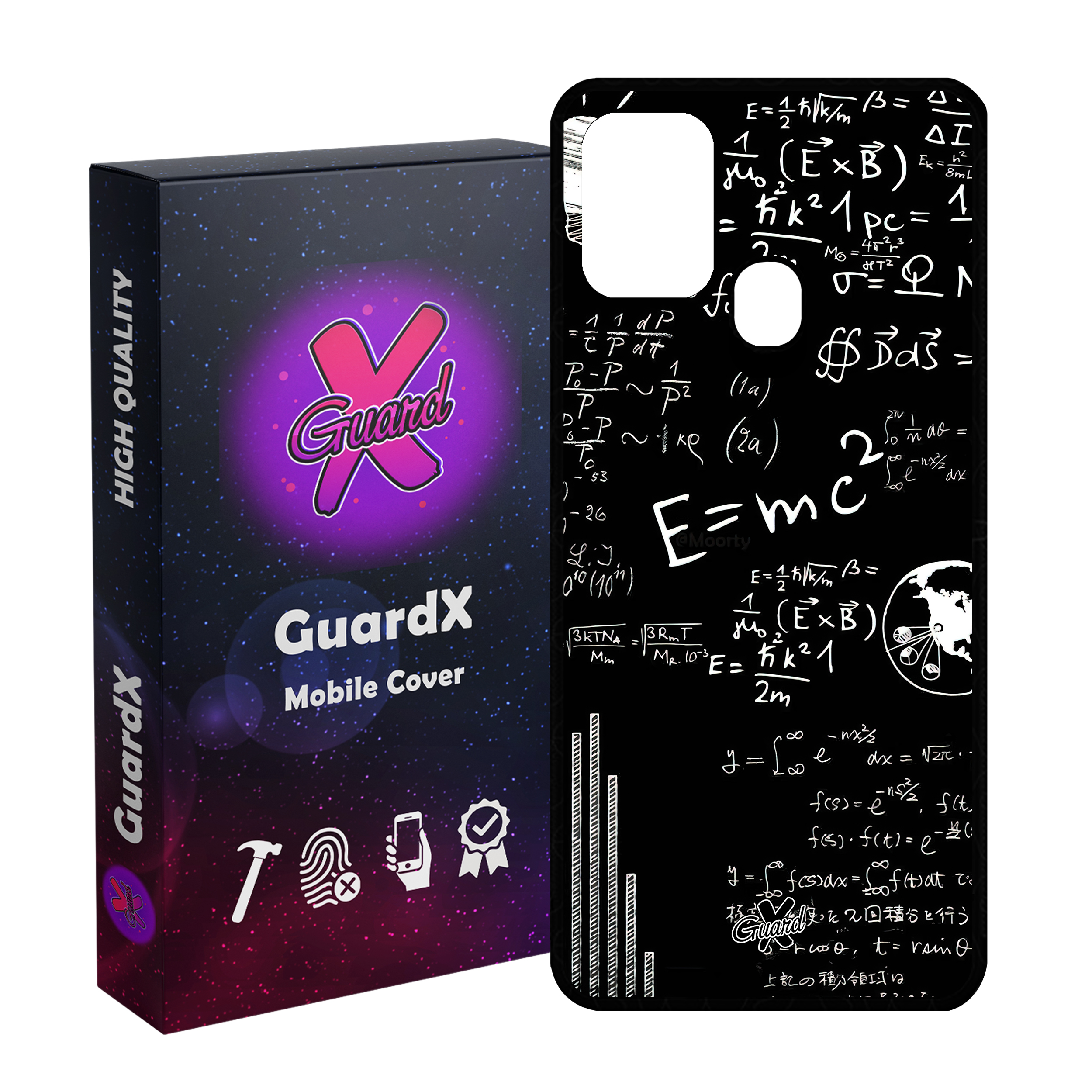 کاور گارد ایکس طرح فیزیک مدل Glass10516 مناسب برای گوشی موبایل سامسونگ Galaxy M31 / M31 Prime / F41