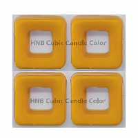 رنگ شمع مکعبی زرد