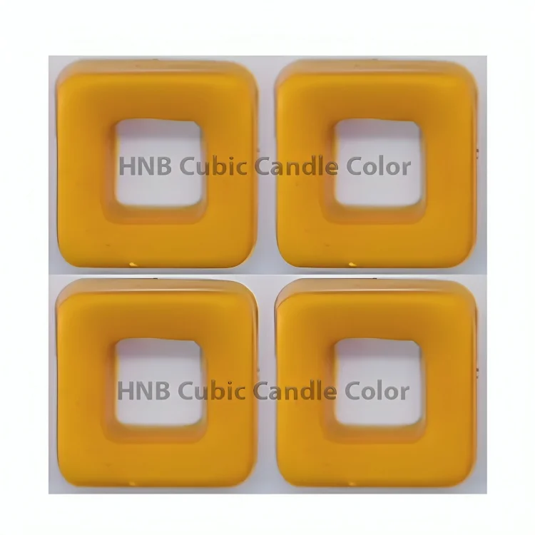 رنگ شمع مکعبی زرد