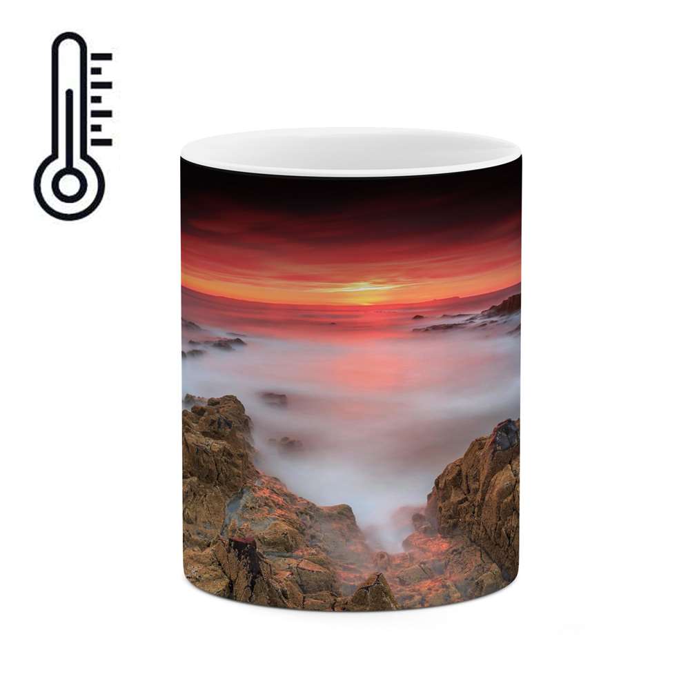 ماگ حرارتی کاکتی طرح منظره مدل mgh13224