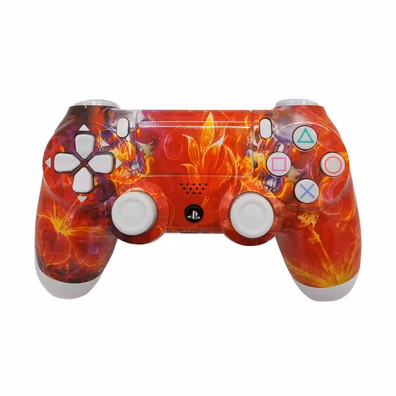 دسته بازی PS4 مدل DualShock 4 طرح Red Flower