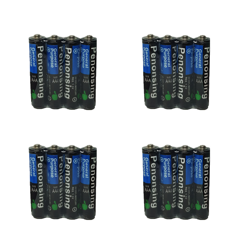 باتری نیم قلمی پنونسینگ مدل r03 بسته 16 عددی