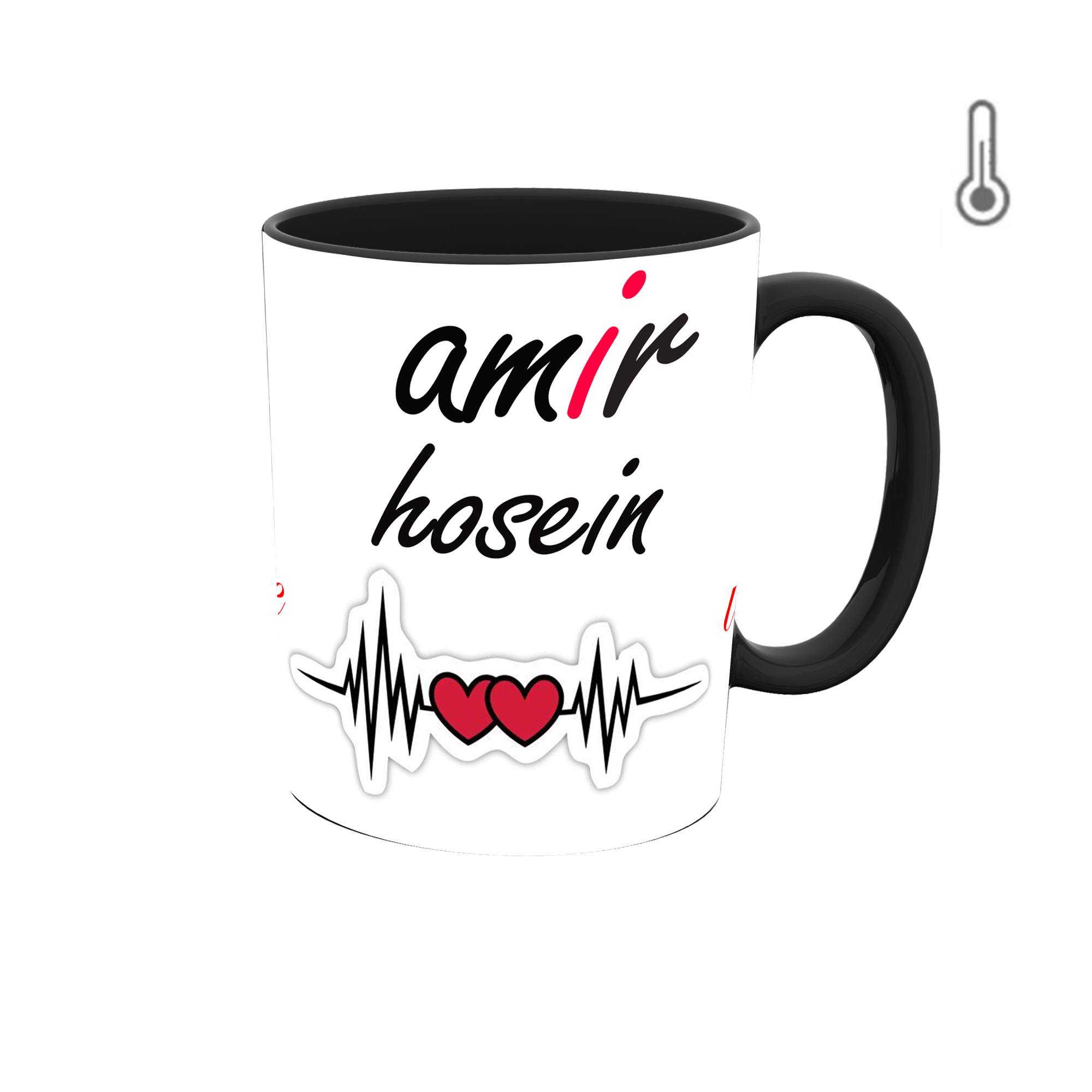 ماگ حرارتی طرح اسم امیرحسین