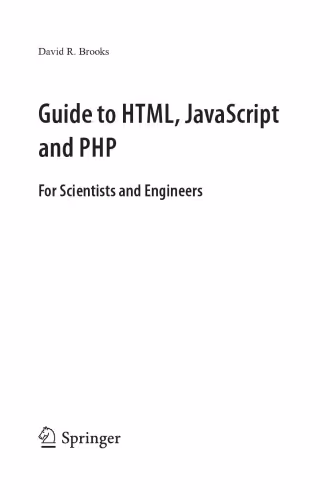 خرید و دانلود نسخه کامل کتاب Guide to HTML, JavaScript and PHP: For Scientists and Engineers