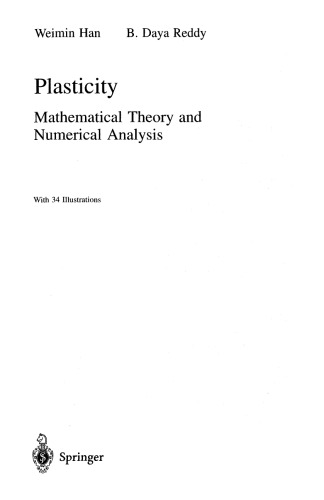خرید و دانلود نسخه کامل کتاب Plasticity: Mathematical Theory and Numerical Analysis