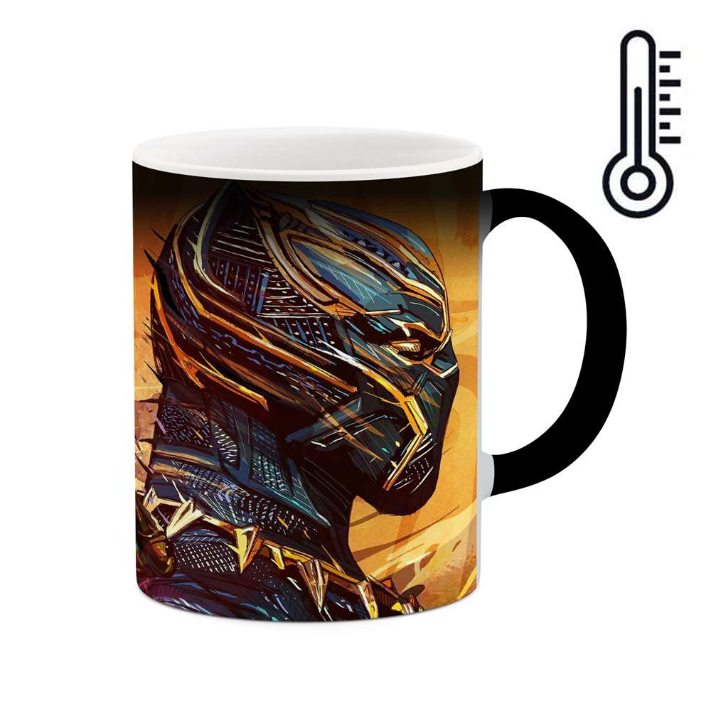 ماگ حرارتی طرح بلک پنتر Black panter  مدل mgph15301