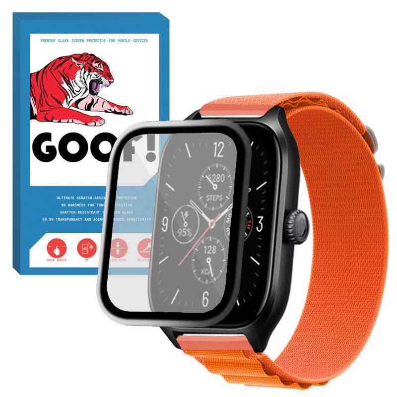 بند گوف مدل LOOP ALPINE مناسب برای ساعت هوشمند آمیزفیت GTS 2E به همراه محافظ صفحه نمایش