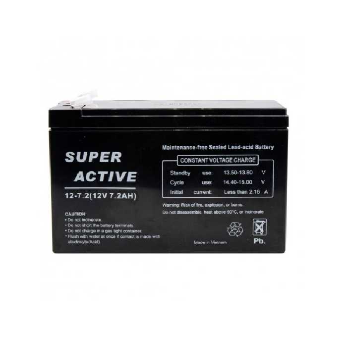 باتری یو پی اس 12 ولت 7.2 آمپر ساعت مدل سوپراکتیو