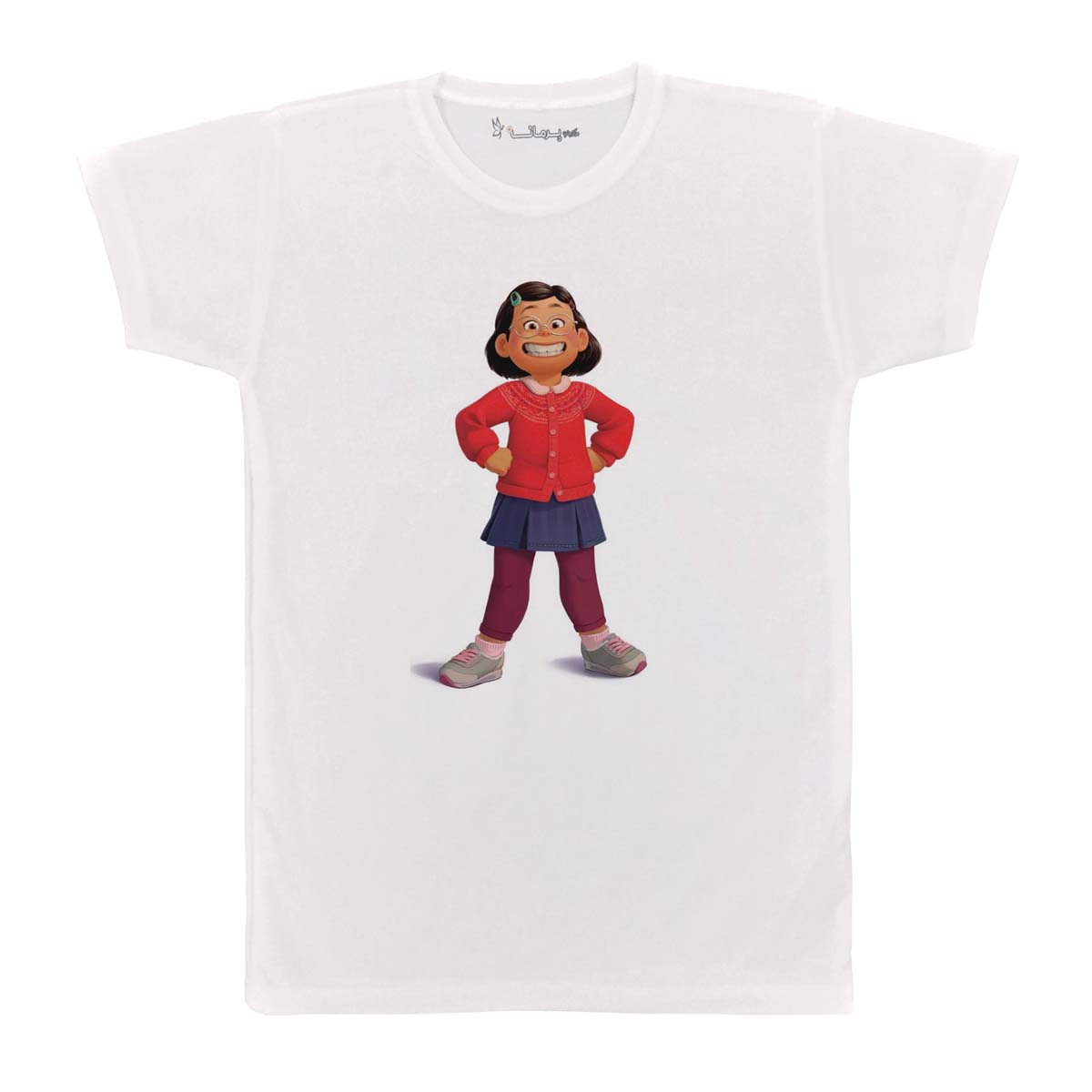 تی شرت بچگانه پرمانه طرح turning red کد pmt.1137