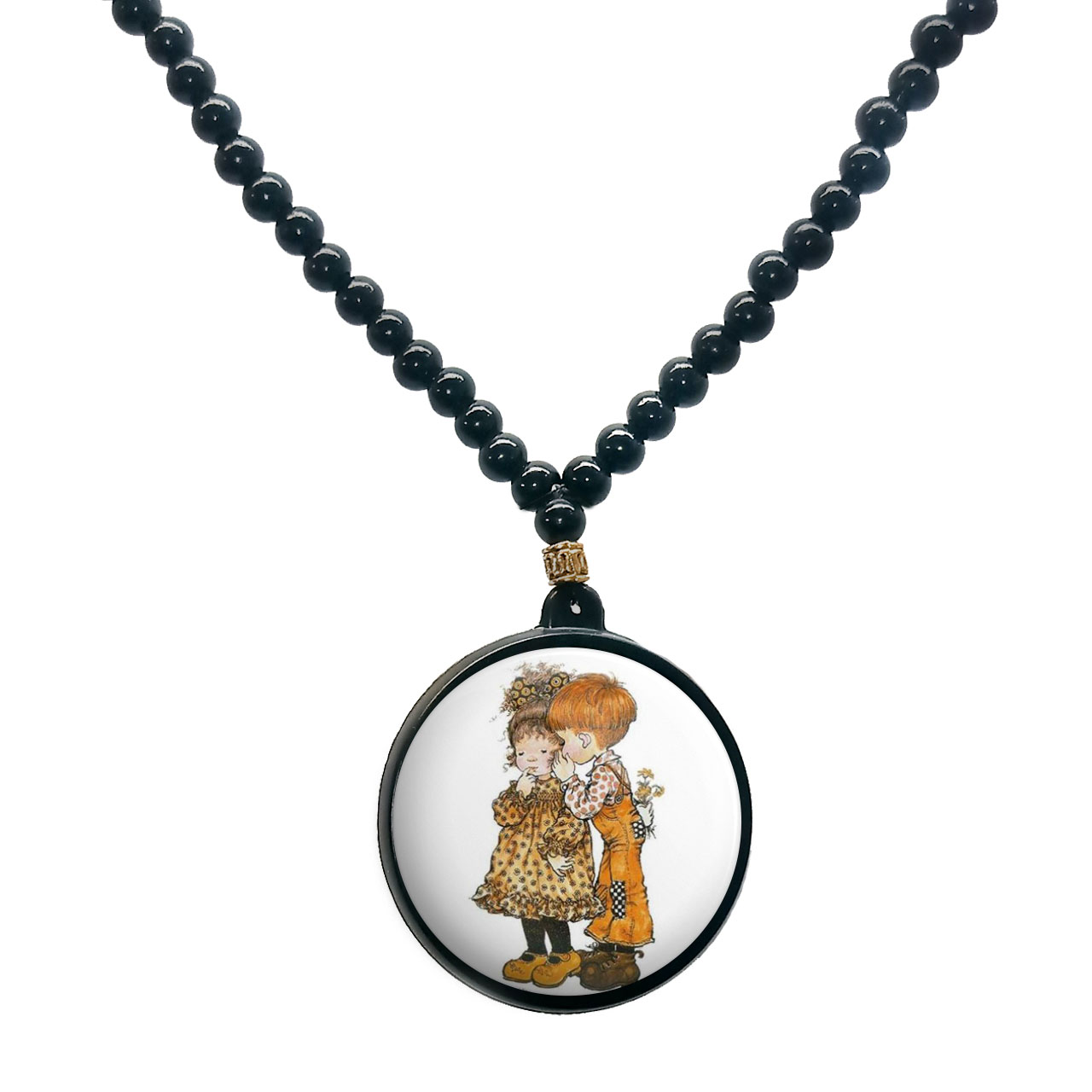 گردنبند پرمانه طرح عاشقانه کد pmd.5464 مدل دو طرفه