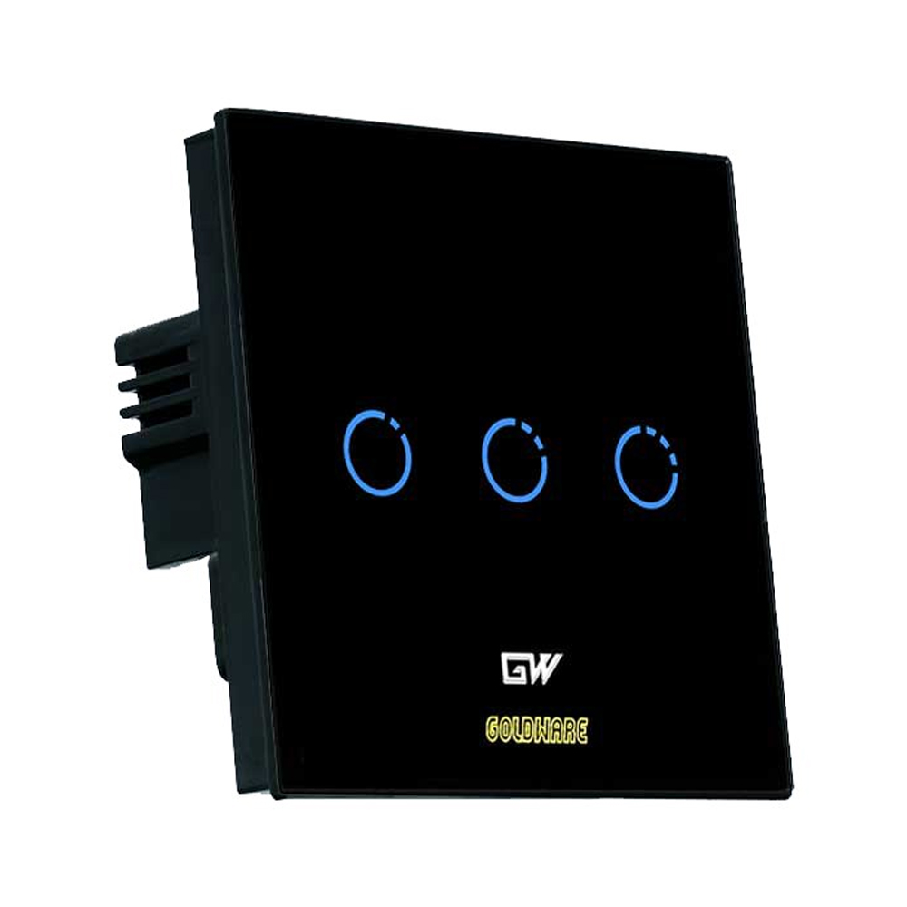 کلید سه پل لمسی هوشمند گلدور