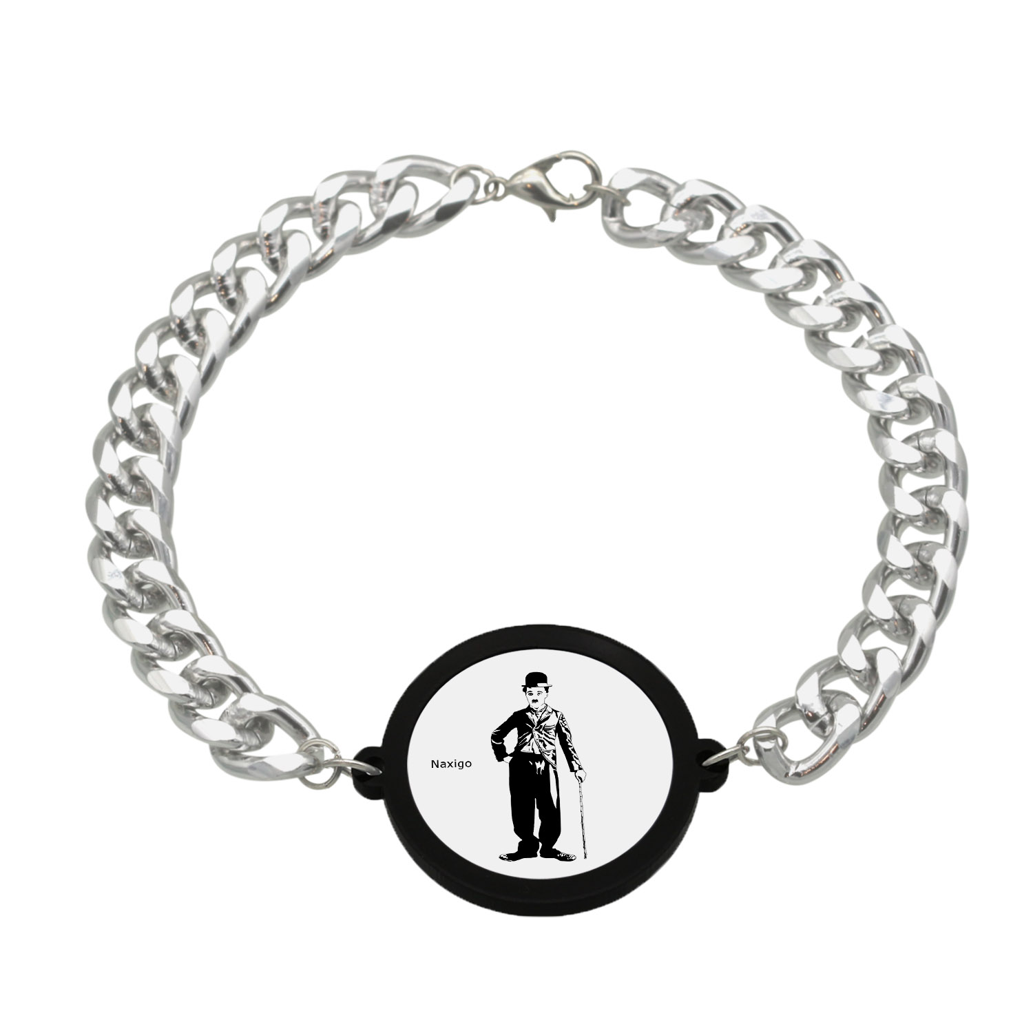 دستبند ناکسیگو مدل چارلی چاپلین کد BZ7601