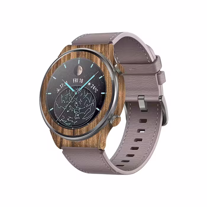 برچسب ماهوت طرح Light Walnut Wood مناسب برای ساعت هوشمند هوآوی Watch GT 2 Pro