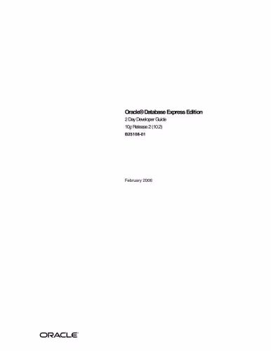 خرید و دانلود نسخه کامل کتاب Oracle Database Express Edition 2 Day Developer Guide 10g Release 2 (10.2)