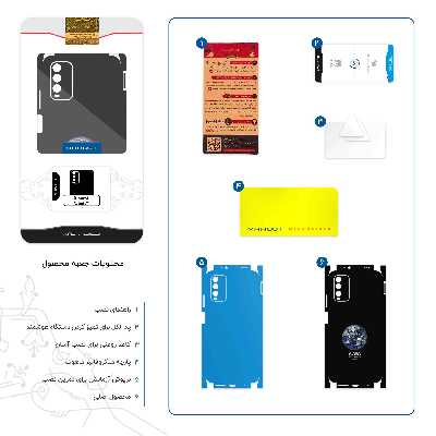 برچسب پوششی ماهوت مدل NASA Home Earth-FullSkin مناسب برای گوشی موبایل شیائومی Redmi 9T