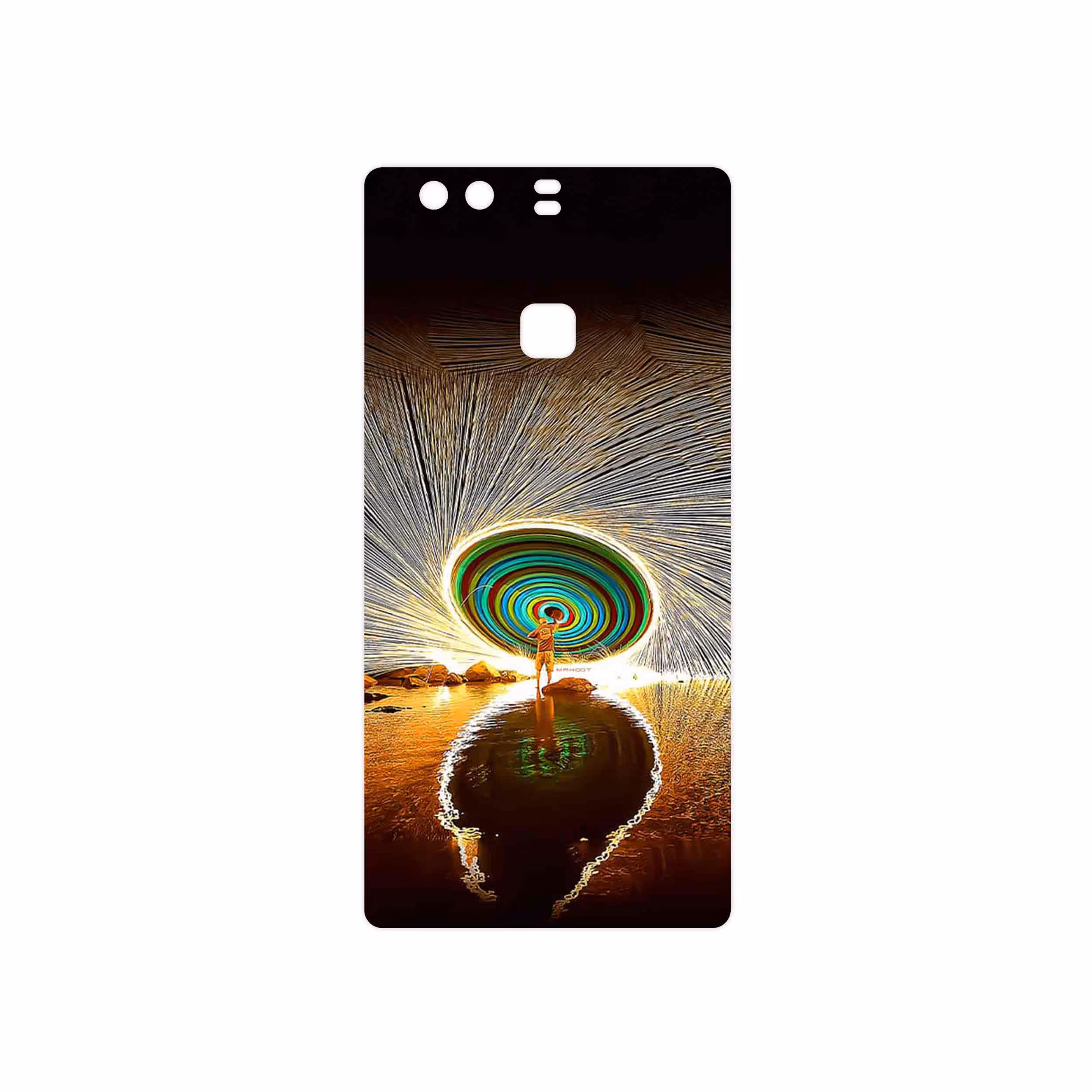 برچسب پوششی ماهوت مدل Night Light Fountain مناسب برای گوشی موبایل هوآوی P9 Plus