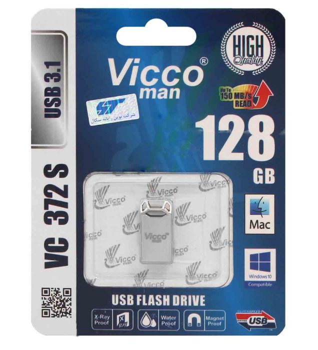 فلش مموری ویکومن مدل VC372 USB 3.1 ظرفیت 128 گیگابایت