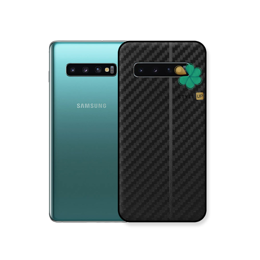 کاور کربنی گوشی سامسونگ Samsung Galaxy S10 Plus مدل Carbon Steps
