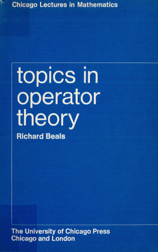 خرید و دانلود نسخه کامل کتاب Topics in Operator Theory