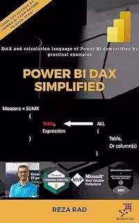 خرید و دانلود نسخه کامل کتاب Power BI DAX Simplified: DAX and calculation language of Power BI demystified by practical examples -   Pdf