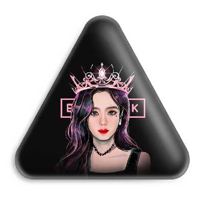 پیکسل خندالو طرح جیسو گروه موسیقی بلک پینک مدل مثلثی کد 3119