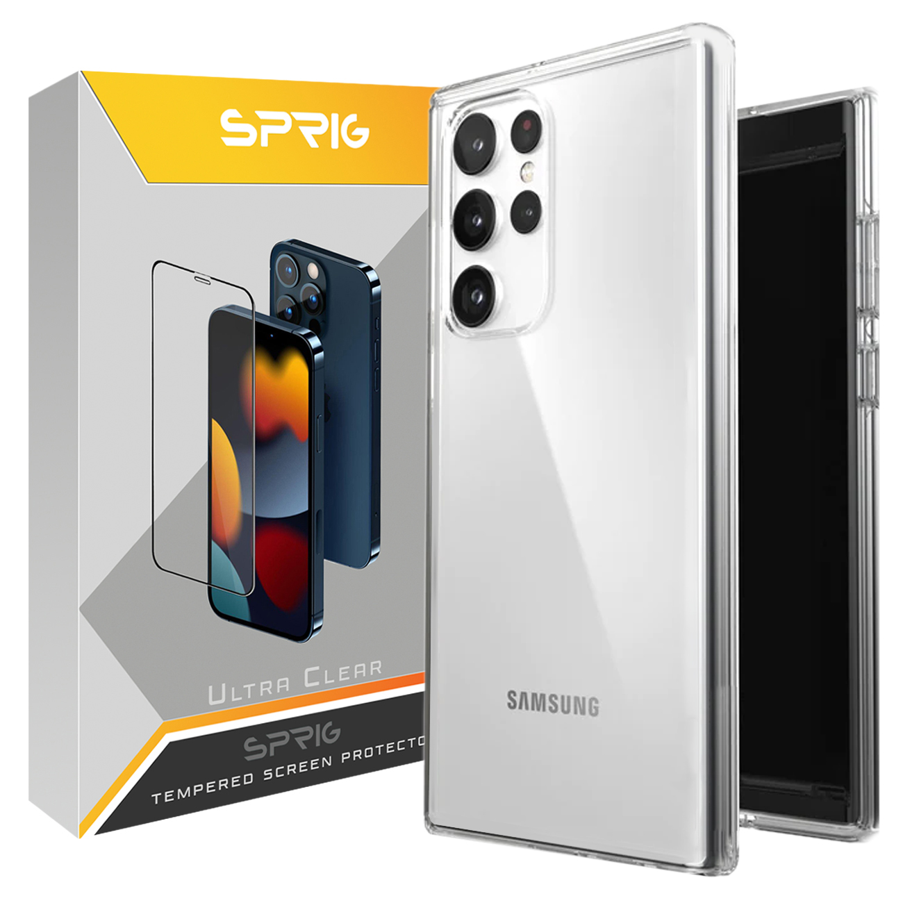 کاور اسپریگ مدل Clear مناسب برای گوشی موبایل سامسونگ Galaxy S23 Ultra 5G