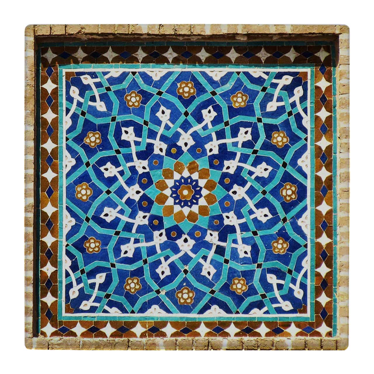 کاشی کارنیلا طرح نقوش هندسی کد wk189