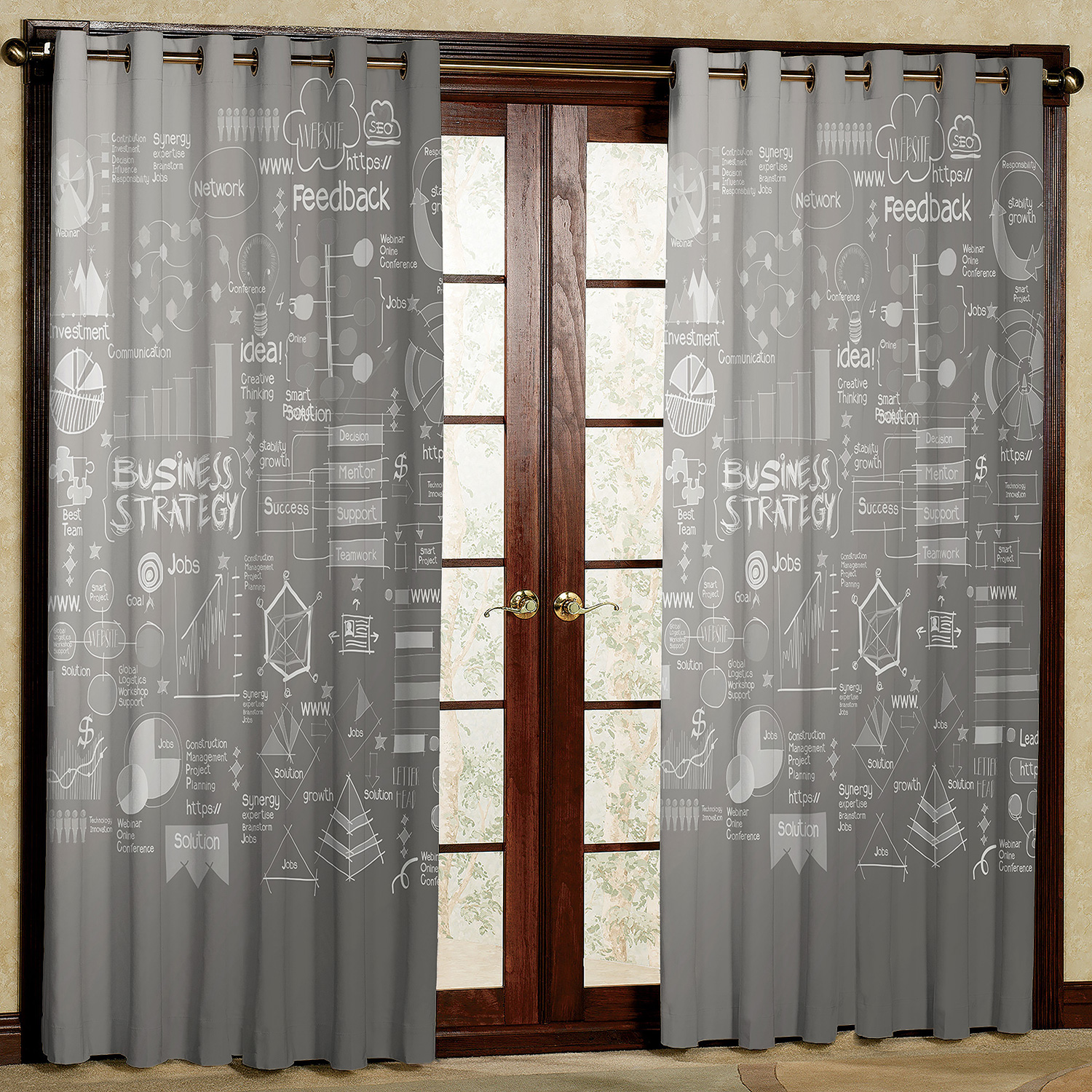 پرده مدل طرح دار مسئله ریاضی مخمل پانچی کد 2707 سایز 200x140 سانتی متر