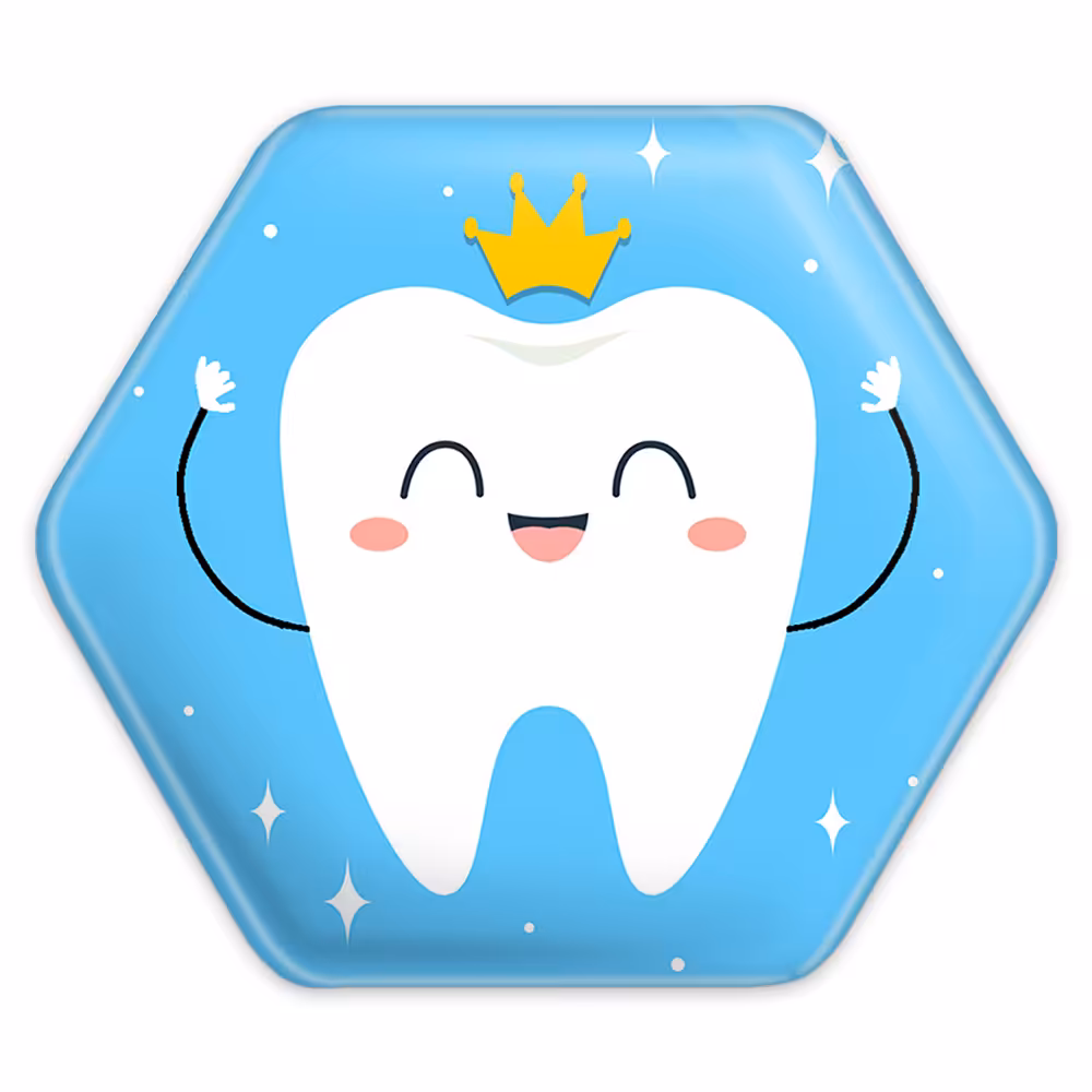 پیکسل خندالو طرح جشن دندونی پسرونه مدل شش ضلعی کد 10941