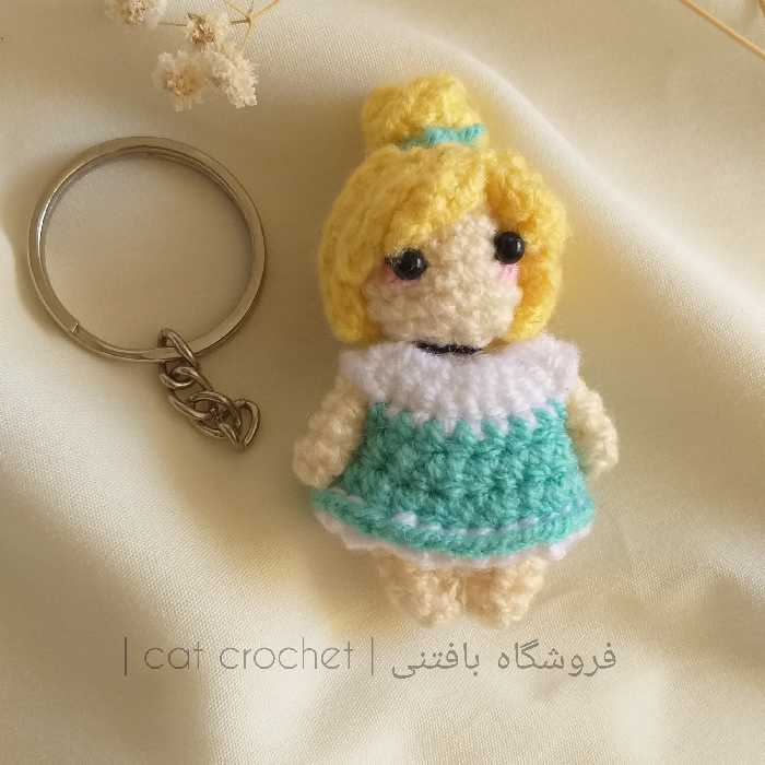 آویز عروسکی کیف و کلید طرح سیندرلا سایز کوچک 