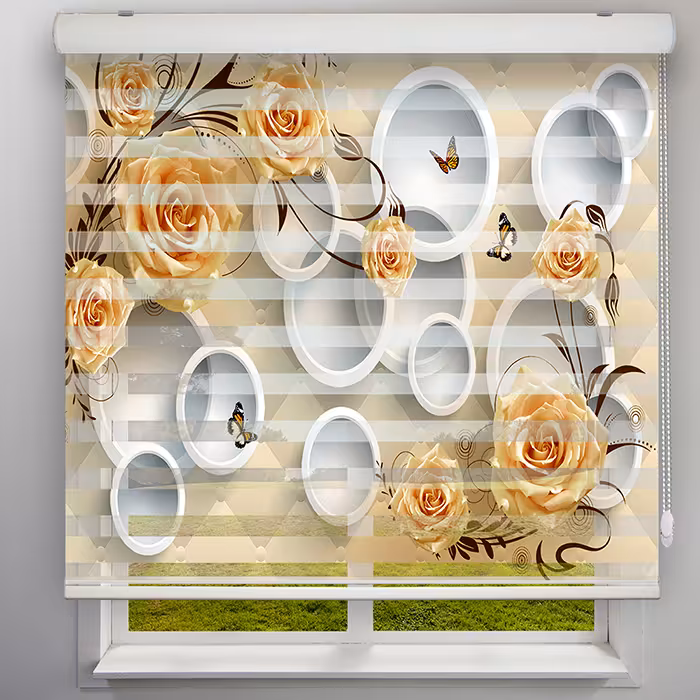  پرده زبرا مدل TD-106 سایز 200x180 سانتی متر