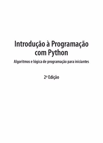 خرید و دانلود نسخه کامل کتاب Introdução à programação com Python: algoritmos e lógica de programação para iniciantes