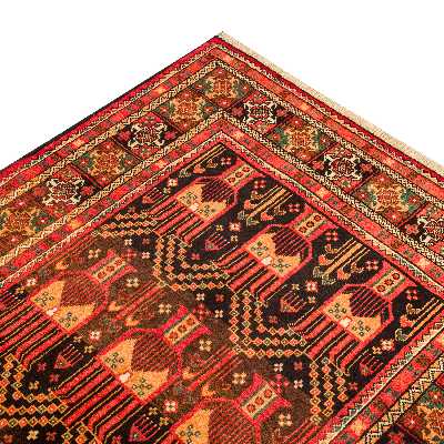 فرش دستبافت سه و نیم متری مدل نقشه بلوچ  کد 23.1272