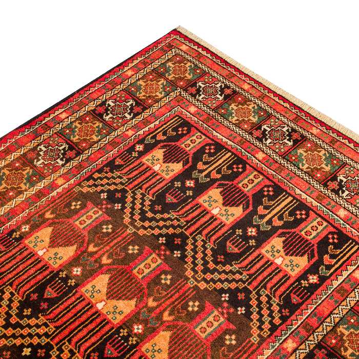 فرش دستبافت سه و نیم متری مدل نقشه بلوچ  کد 23.1272