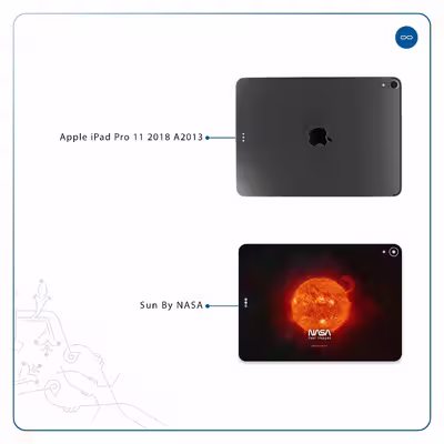 برچسب پوششی ماهوت مدل Sun-By-NASA مناسب برای تبلت اپل iPad Pro 11 2018 A2013