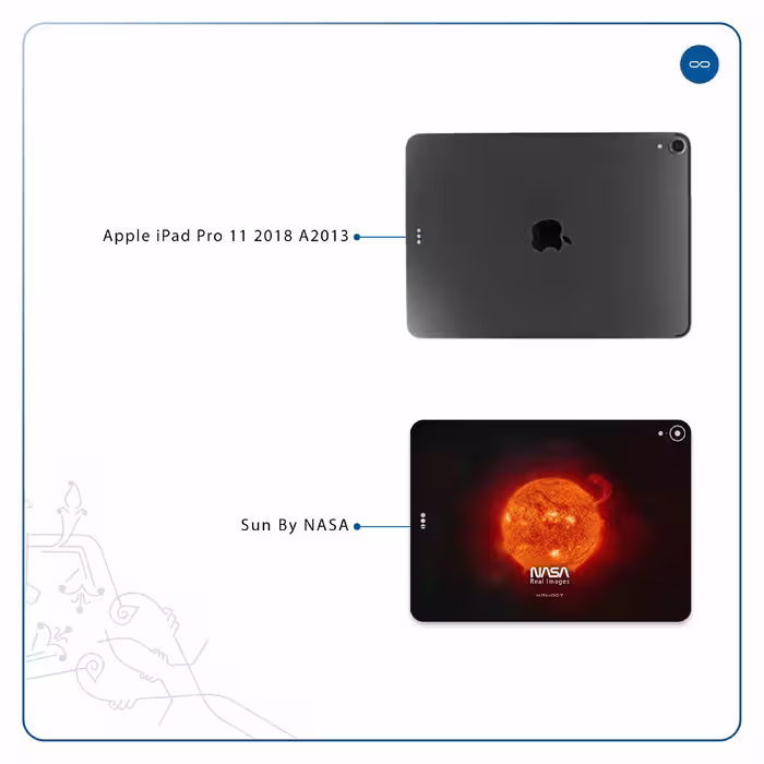 برچسب پوششی ماهوت مدل Sun-By-NASA مناسب برای تبلت اپل iPad Pro 11 2018 A2013