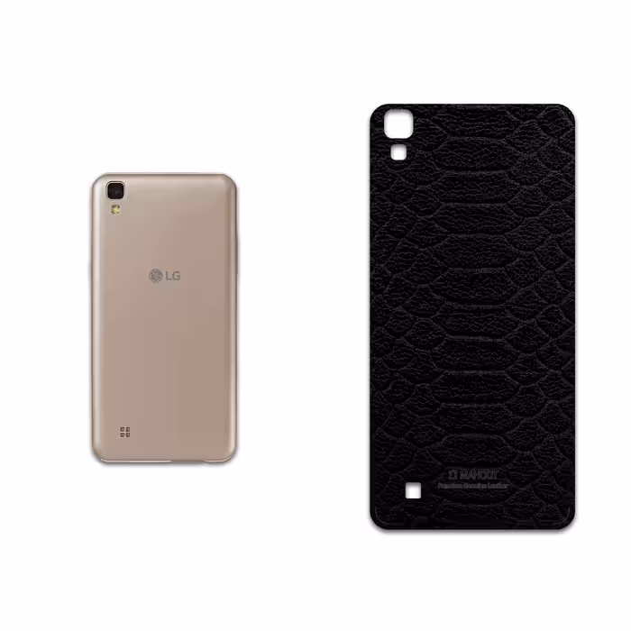 برچسب پوششی ماهوت مدل Black-Snake-Leather مناسب برای گوشی موبایل ال جی X Power