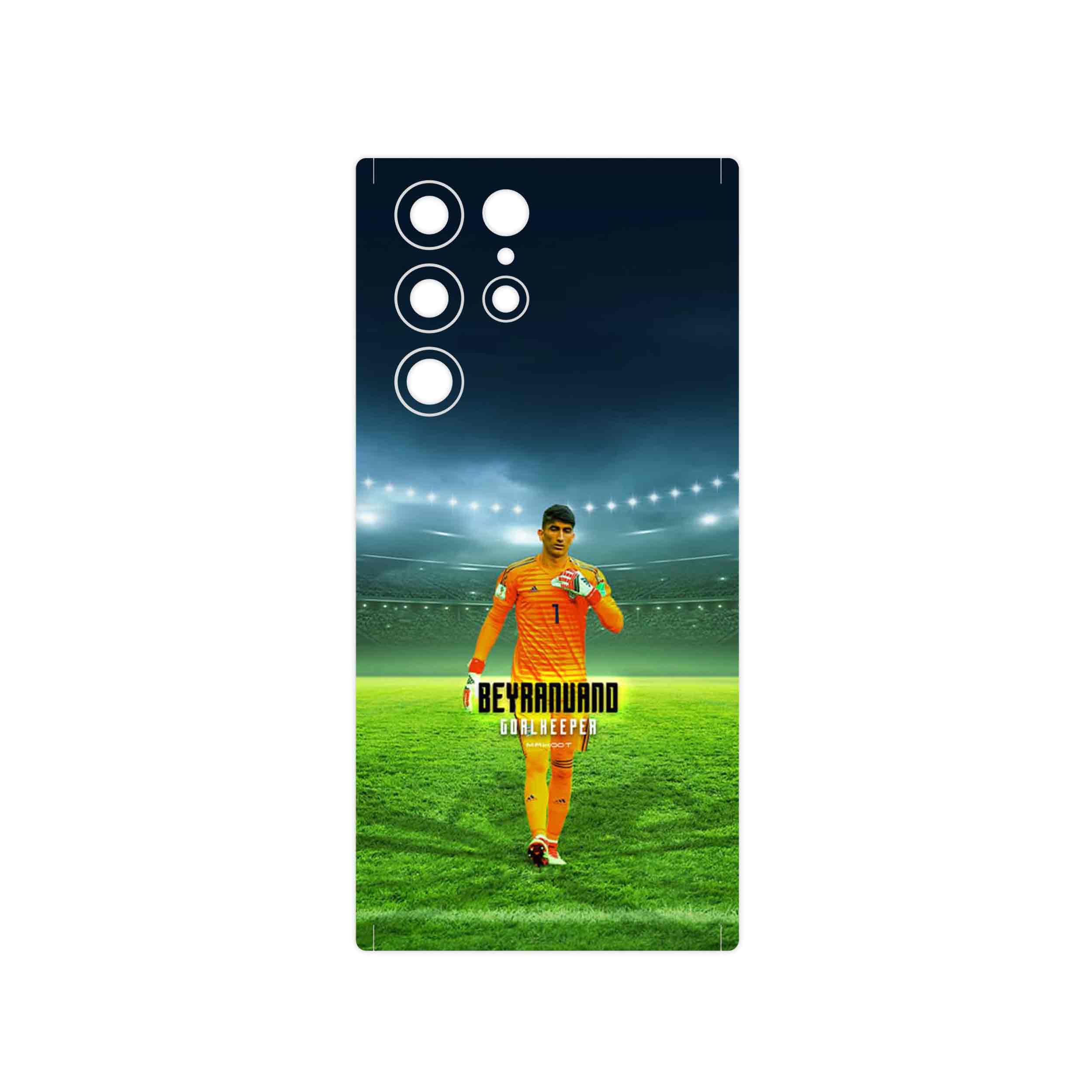 برچسب پوششی ماهوت مدل Alireza Beiranvand مناسب برای گوشی موبایل سامسونگ Galaxy S22 Ultra 5G