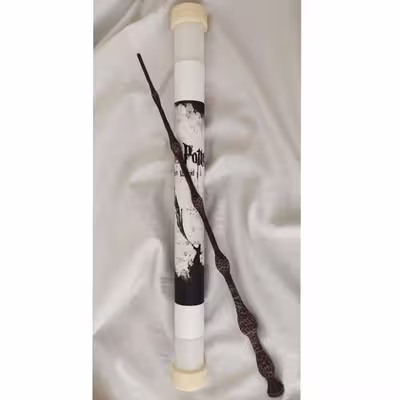 اسباب بازی زینتی مدل چوب دستی هری پاتر طرح دامبلدور به همراه کارت قطار