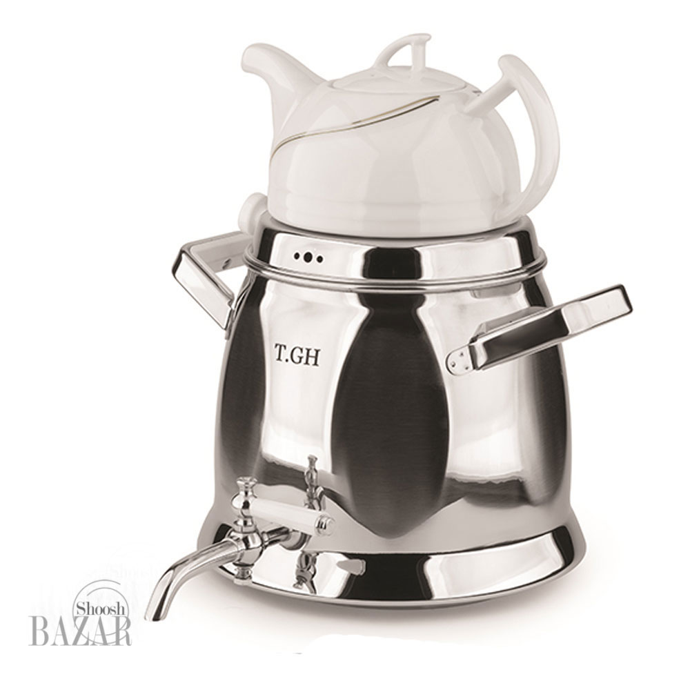 ست کتری و قوری تی جی اچ براق مدل کاوه کد 7060